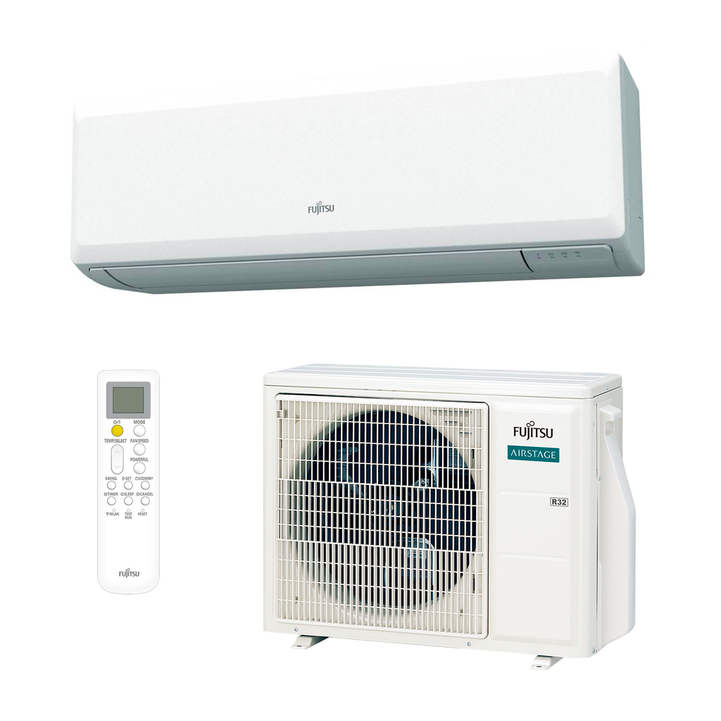 AIRE ACONDICIONADO SPLIT 1X1 PARED 2,5KW ASY25-KP - FUJITSU