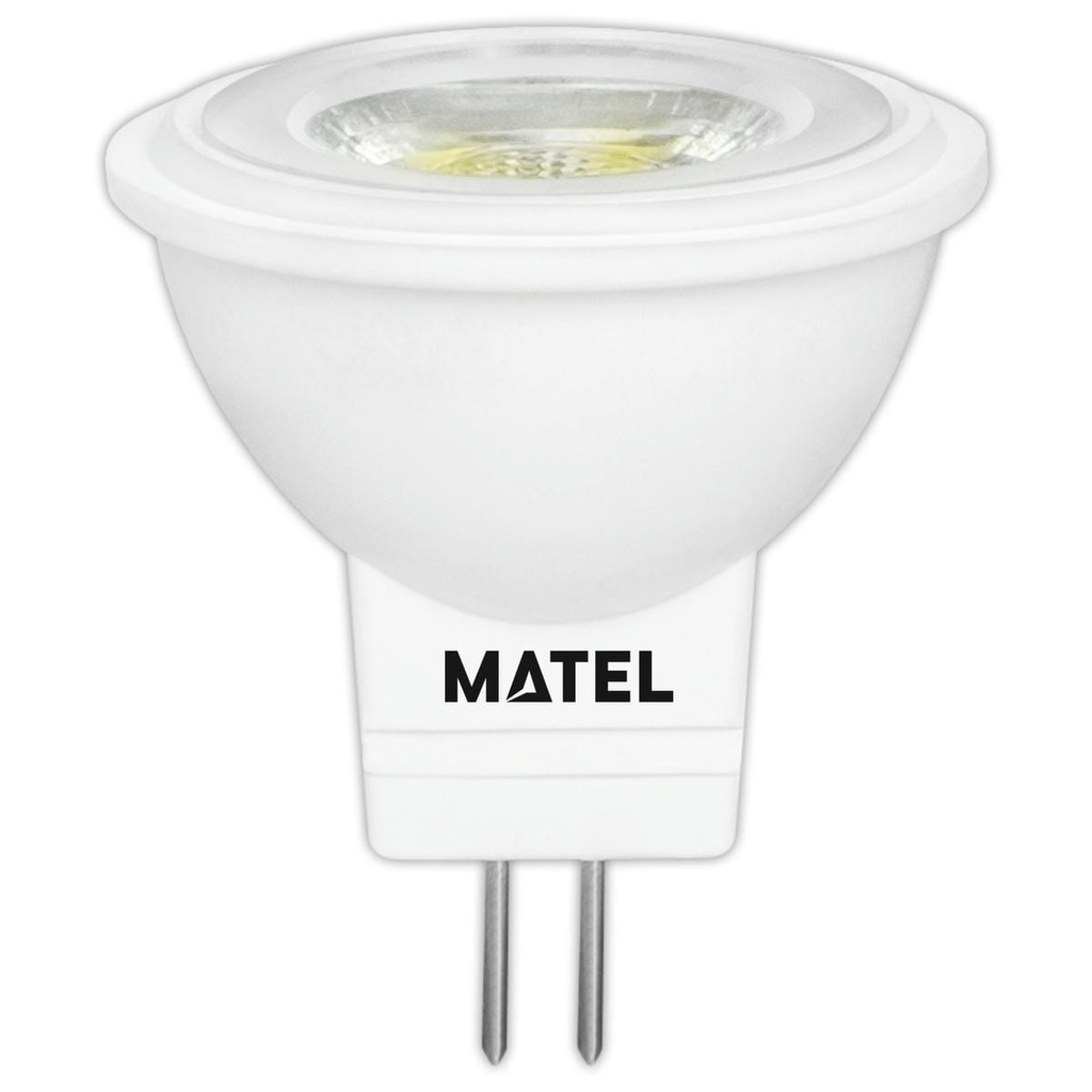 BOMBILLA LED DICROICA 36° MR11 G4 3W 12V CÁLIDA/NEUTRA/FRIA, MATEL