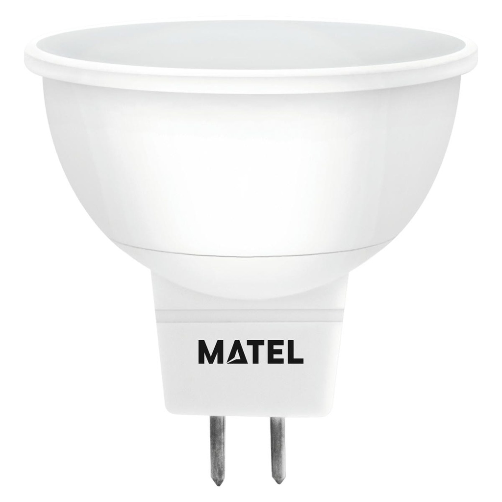 BOMBILLA LED DICROICA ALUM 120º MR16 5W 12V CALIDA/NEUTRA/FRIA MATEL