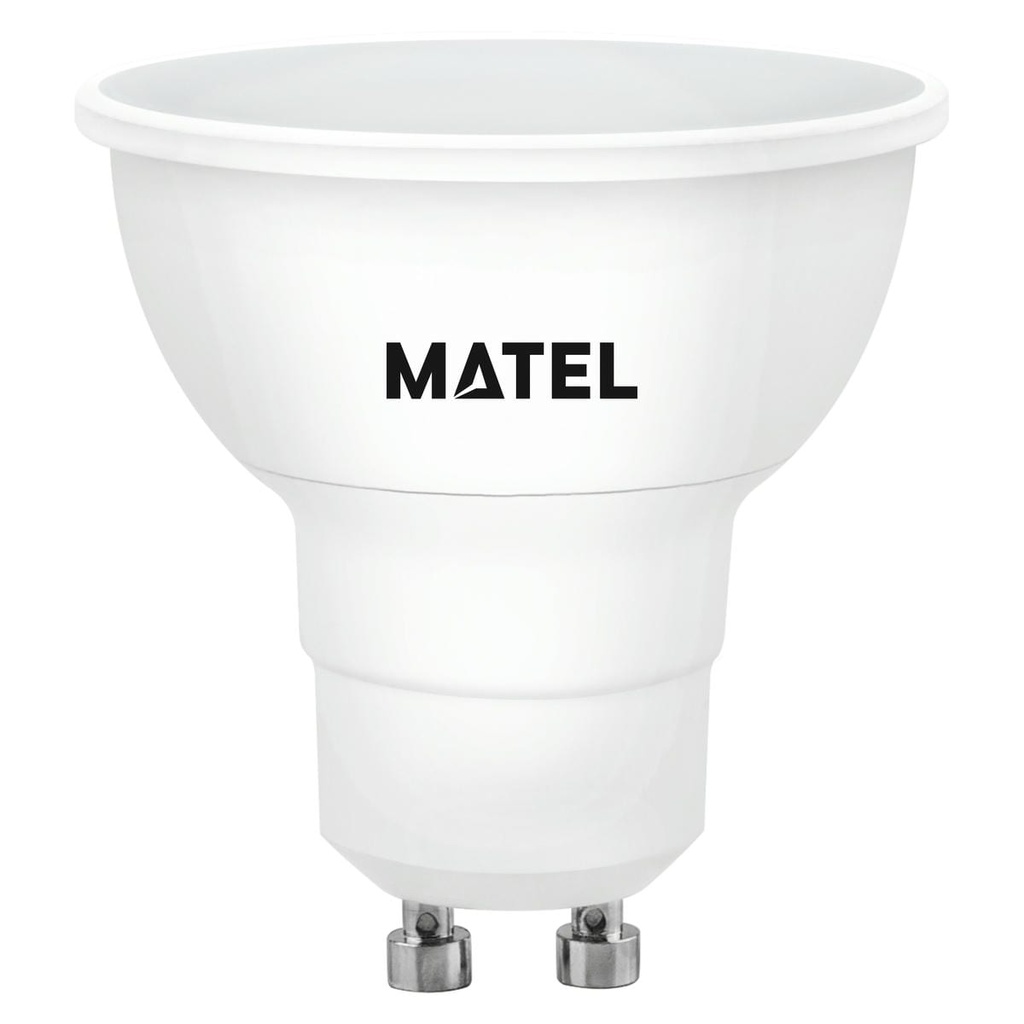BOMBILLA LED DICROICA 120º REGULABLE ALUM.GU10 8W 230V, CÁLIDA/NEUTRA/FRIA, MATEL