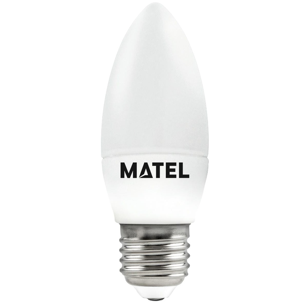 BOMBILLA LED VELA E27 6W 230V CALIDA/NEUTRA/FRIA, MATEL