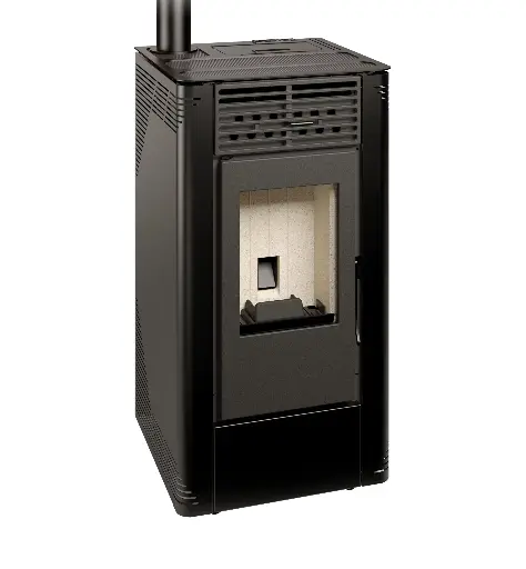 [FLORASV10KWNG] ESTUFA PELETS MODELO FLORA SALIDA VERTICAL 10KW NEGRA, FERLUX